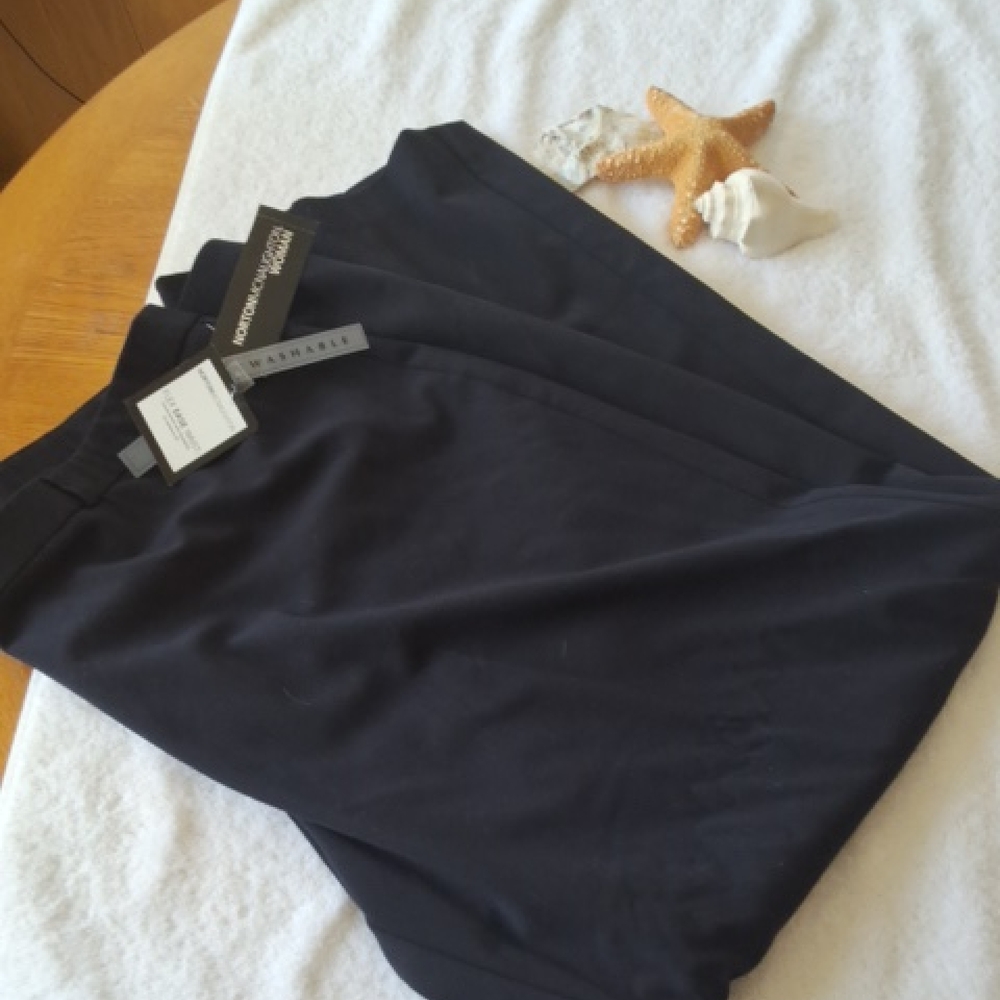 NortonMcnaughton Womens Size 18W Stretch Navy Blue Dress Pants